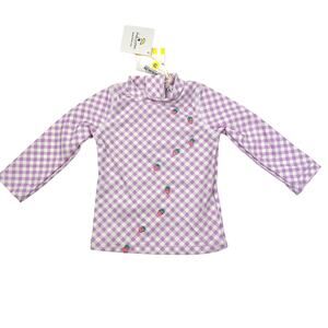 NWT Shade Critters Purple Gingham Rashguard